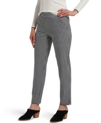 Hue - Temp Tech Gingham-Print Trouser Leggings
