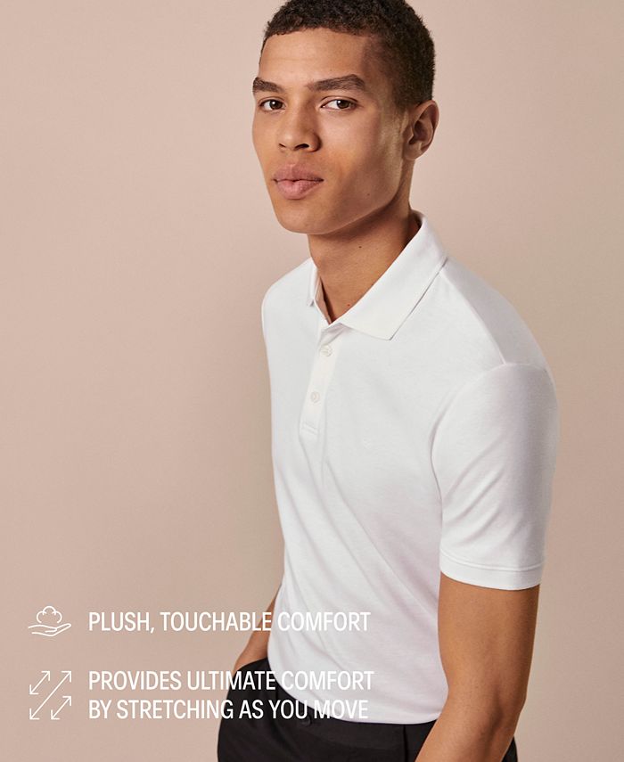 Calvin Klein Men's Liquid Touch Cotton Polo Shirt Macy's