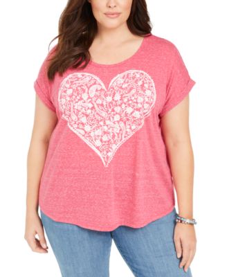 macy's style and co plus size tops