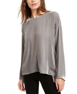 eileen fisher dolman sleeve velvet top