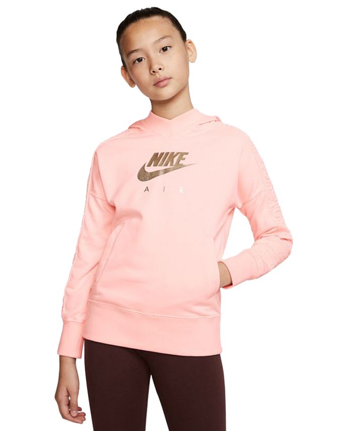 Nike Big Girls Logo-Print Hoodie - Macy's