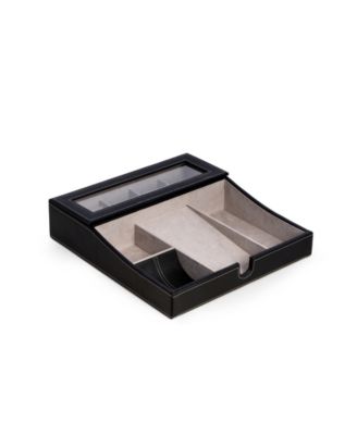 Valet Tray with Multi-Compartment Storage