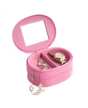 Bey-berk Lizard 2 Level Jewelry Case With Mirror In Multi