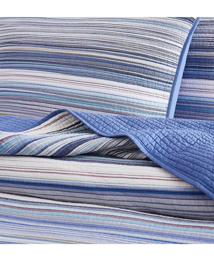 Martha Stewart Collection Coastal YarnDye Quilt, Full/Queen, Created For Macy's Macy's