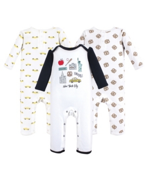 Hudson Baby Boys and Girls Cotton Coveralls
