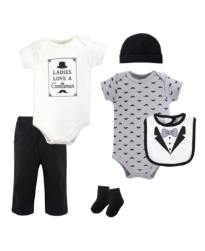 Hudson Baby Baby Girl 2-Bodysuits Pant Drooler bib Cap and a Pair of Socks