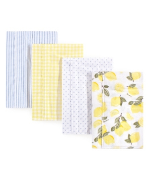 Hudson Baby Flannel Burp Cloth 4-Pack One Size