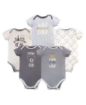 Luvable Friends Baby Girl Cotton Bodysuits 5-Pack