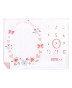 Hudson Baby Monthly Milestone High Pile Blanket