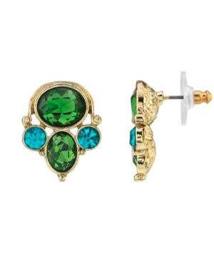 image of 2028 Gold-Tone Cluster Earrings