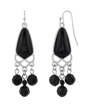 image of 2028 Silver-Tone Drop Earrings