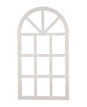 Glitzhome Wooden Window Frame In White