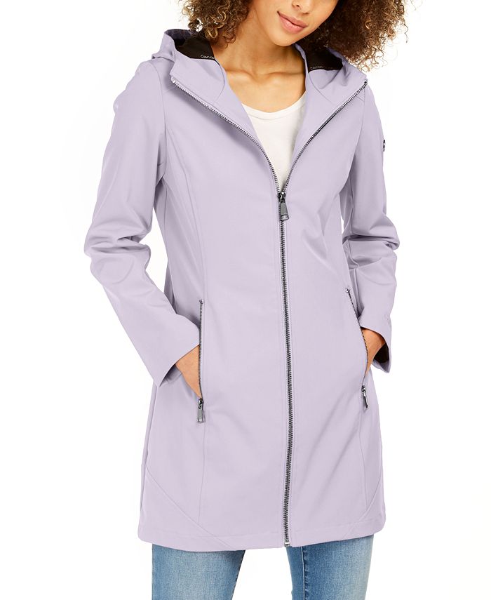 Calvin Klein Petite Hooded Raincoat Macy s