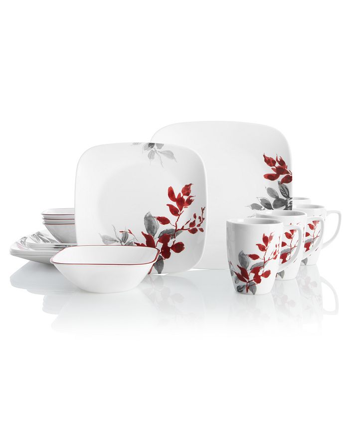 corelle brushed silver 42 pc dinnerware set