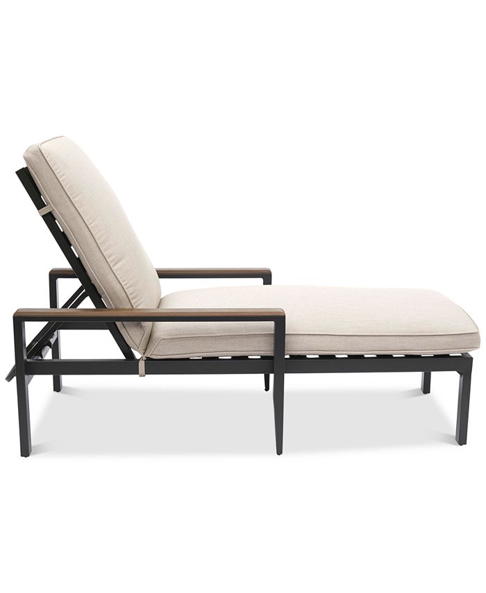 Agio Stockholm Outdoor Chaise Lounge with Outdoor Cushion, Created for