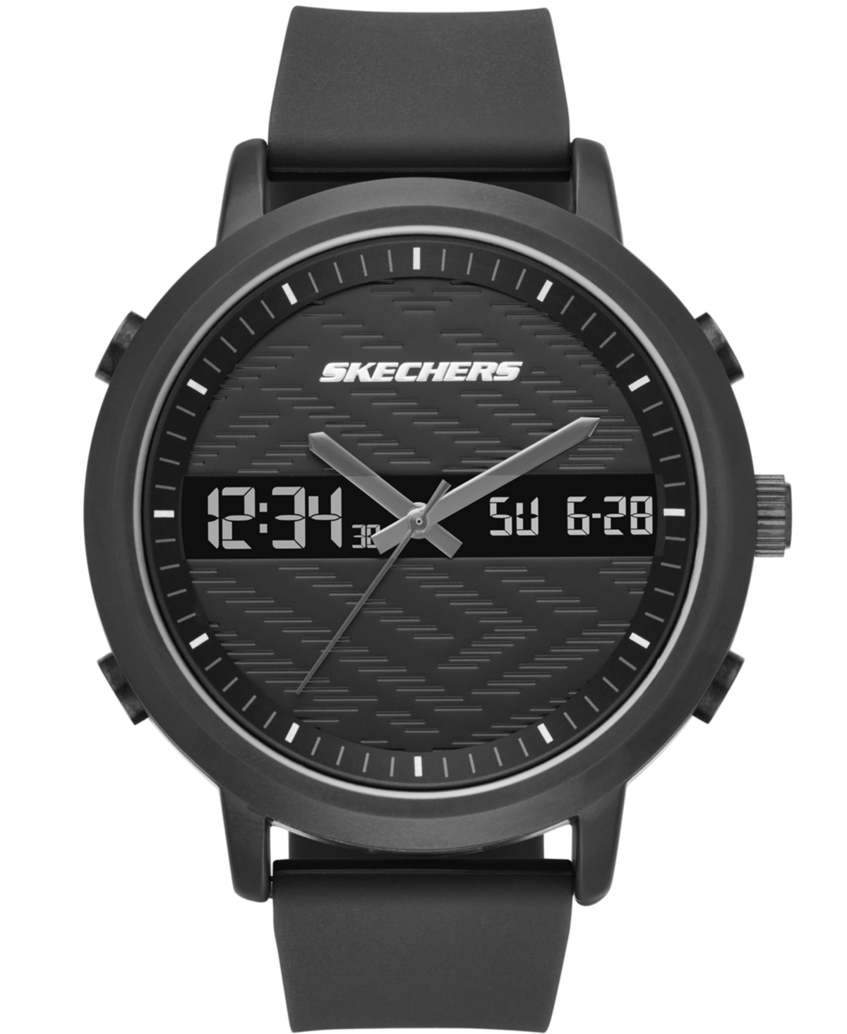Lawndale 48MM Analog-Digital Chronograph Watch - Black