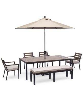 aluminum outdoor dining sets for 6