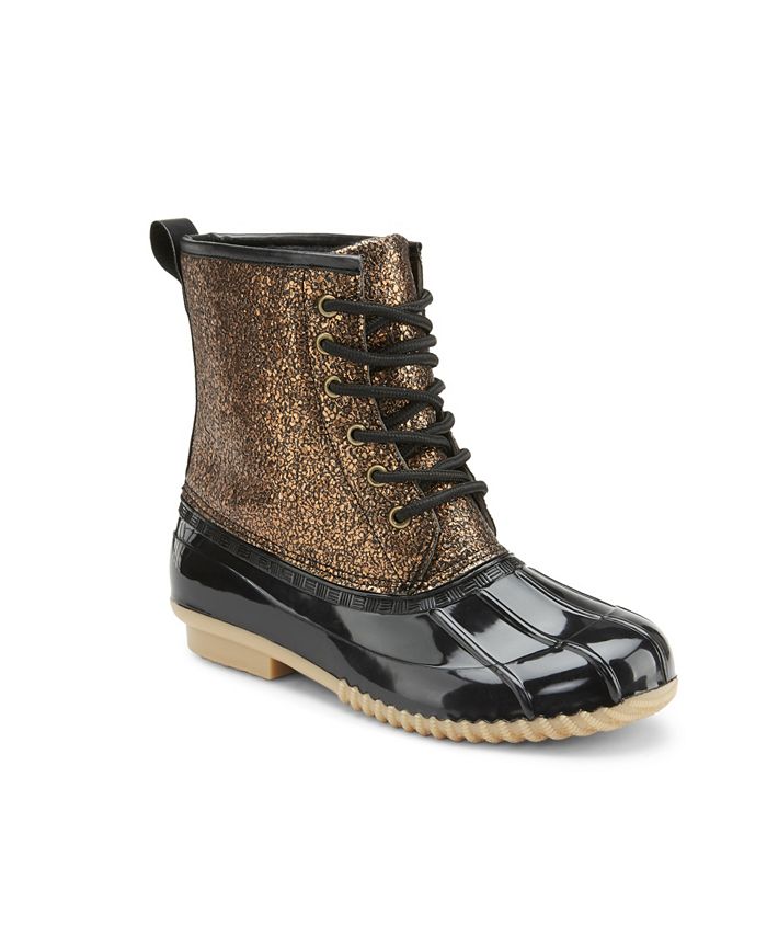 olivia miller womens duck boots flat heel