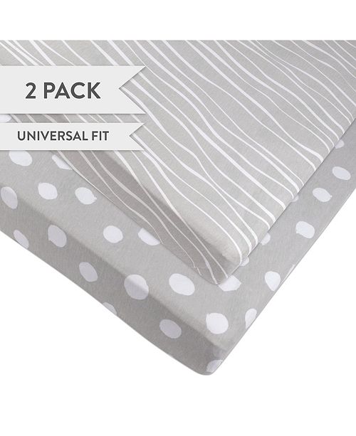 Ely S Co Pack N Play Portable Crib Sheet Set 2 Pack Reviews