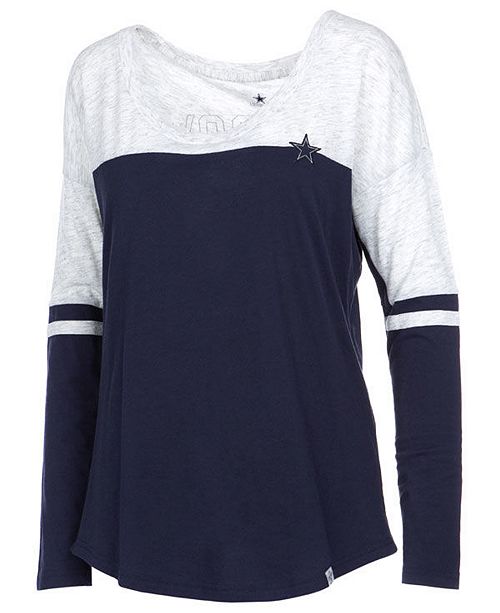 Authentic Nfl Apparel Women S Dallas Cowboys Talley Long