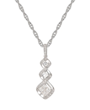 image of 3/8 ct. t.w. Diamond Pendant 18