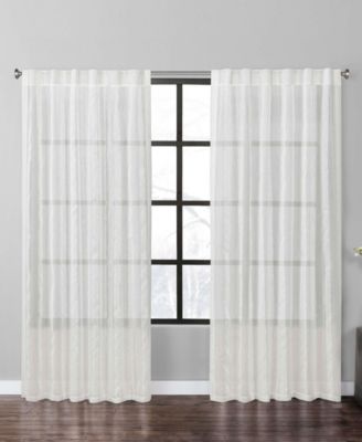 Vera Wang - Dotted Slub  96" Window Panel Pair