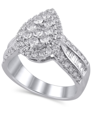 image of Certified Diamond (1-1/2 ct. t.w.) Engagement Ring in 14K White Gold