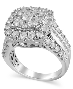 image of Certified Diamond (3 ct.t.w.) Engagment Ring in 14k White Gold