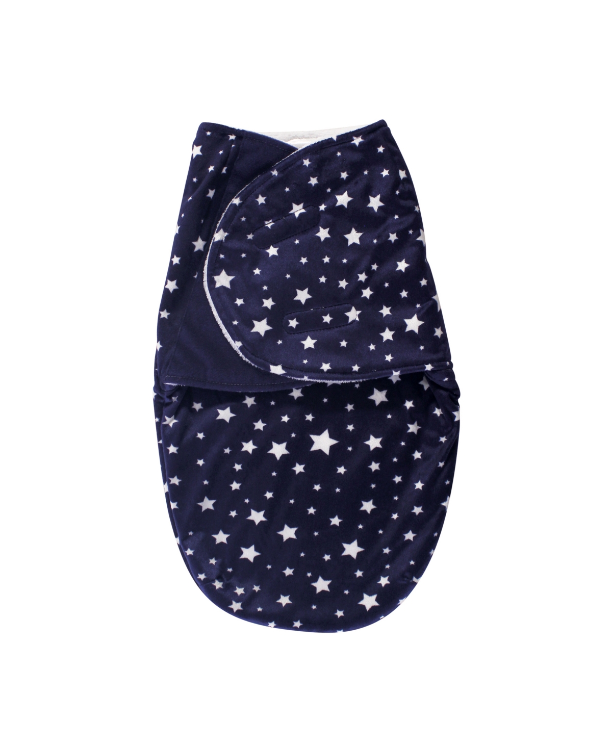 Hudson Baby Baby Boys Hudson Plush Swaddle Wrap, Months - Navy star