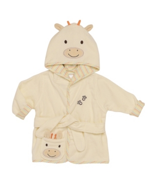 Little Me Neutral Giraffe Baby Hooded Bathrobe