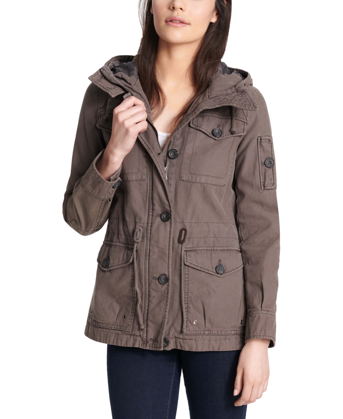 Levi's Women's Hooded Military Jacket & Reviews - Jackets & Blazers - Women  - Macy's