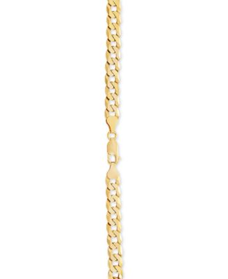 Curb Link 22 Chain Necklace (7mm) in 18k Gold-Plated Sterling Silver