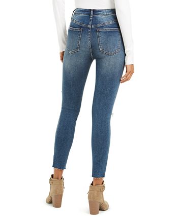 OAT High-Rise Skinny Button Fly Jeans