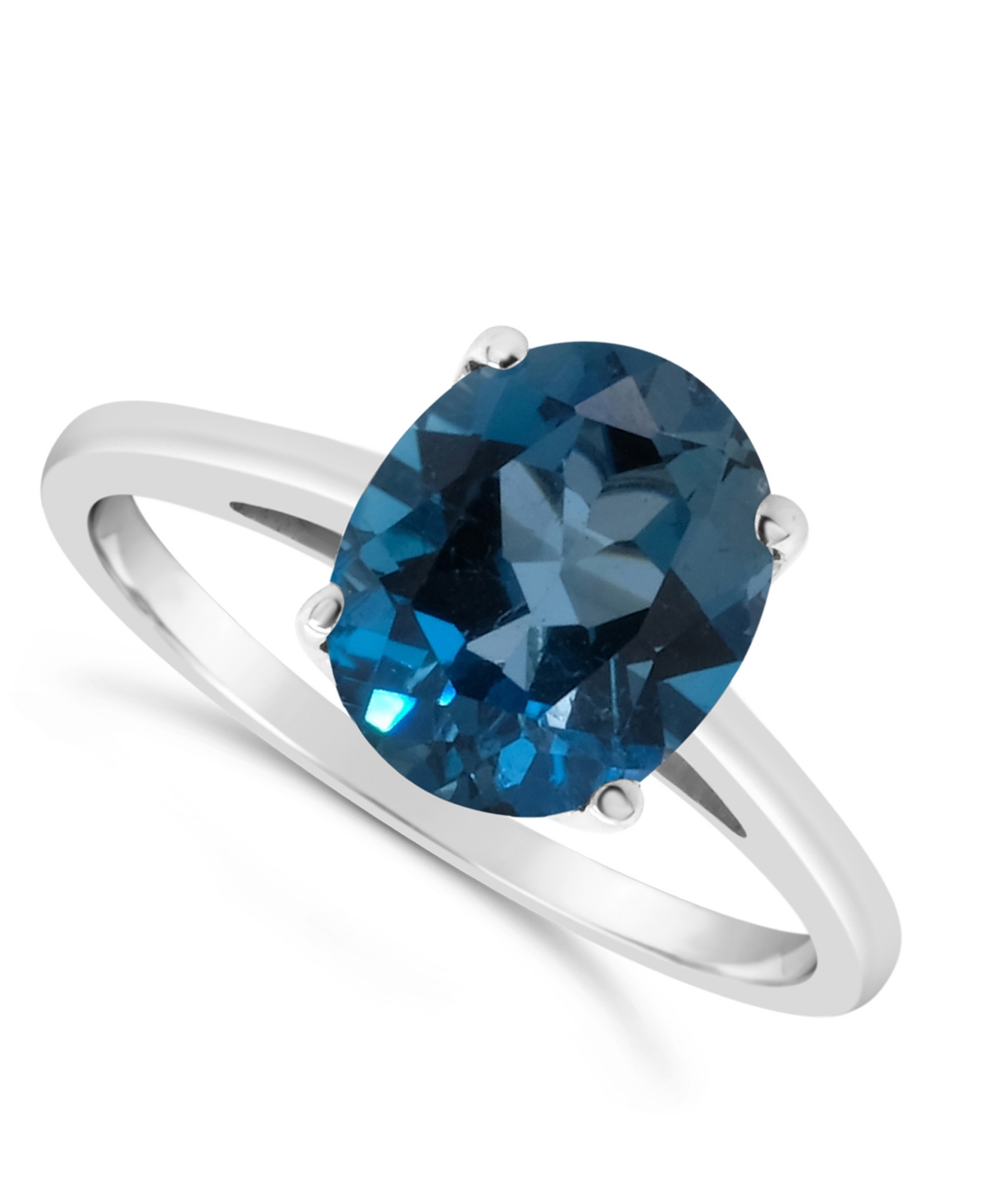 Amethyst (2-1/3 ct. t.w.) Ring in Sterling Silver. Also Available in Citrine (2-5/8 ct. t.w.) and(3 ct. t.w.) - London Blue Topaz