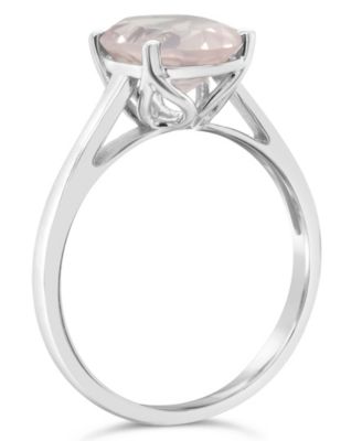 Sky Blue Topaz (3  ct. t.w.) Ring in Sterling Silver. Also Available in Rose Quartz (2-1/4 ct. t.w.)
