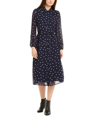 Alfani - Belted A-Line Midi Dress, Created For Macy's