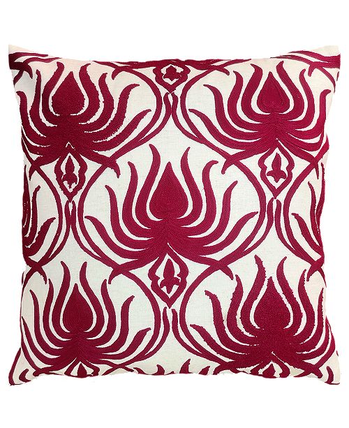Mod Lifestyles Spice Collection Flame Crewel Embroidery Pillow 20