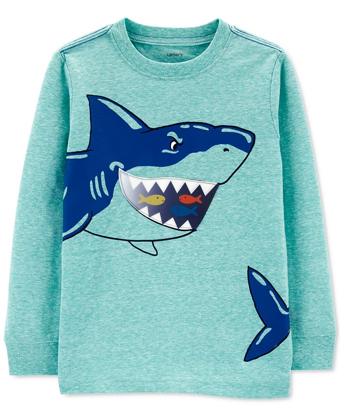 Carter's Toddler Boys Shark Long-Sleeve T-Shirt - Macy's