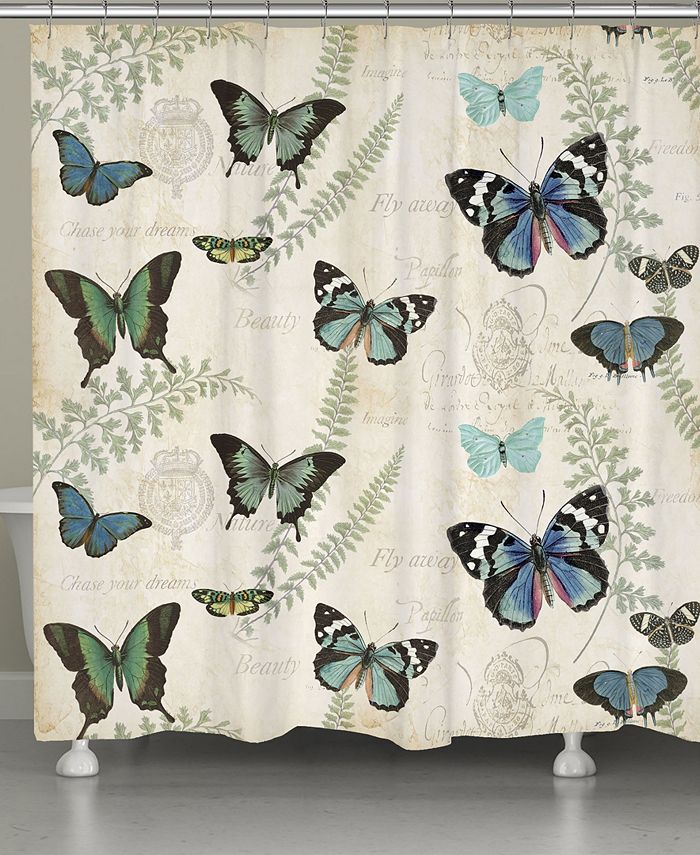 Laural Home - Flutters Fern Shower Curtain