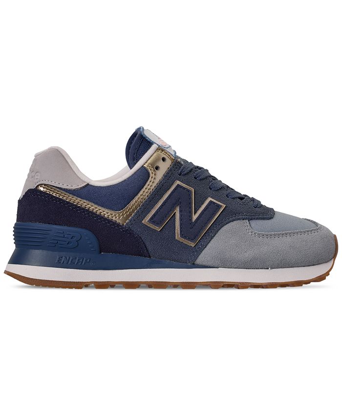 New Balance Women's 574 Metallic Casual Sneakers from Finish Line - Macy's