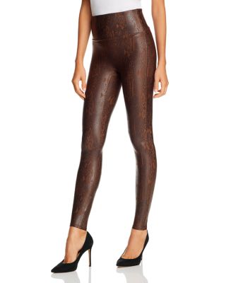 SPANX Snake Faux-Leather Leggings & Reviews - Handbags & Accessories