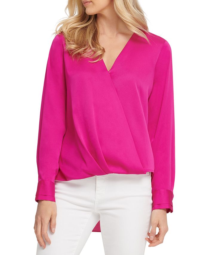 DKNY Surplice Blouse Macy's