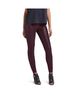 faux leather yoga pants