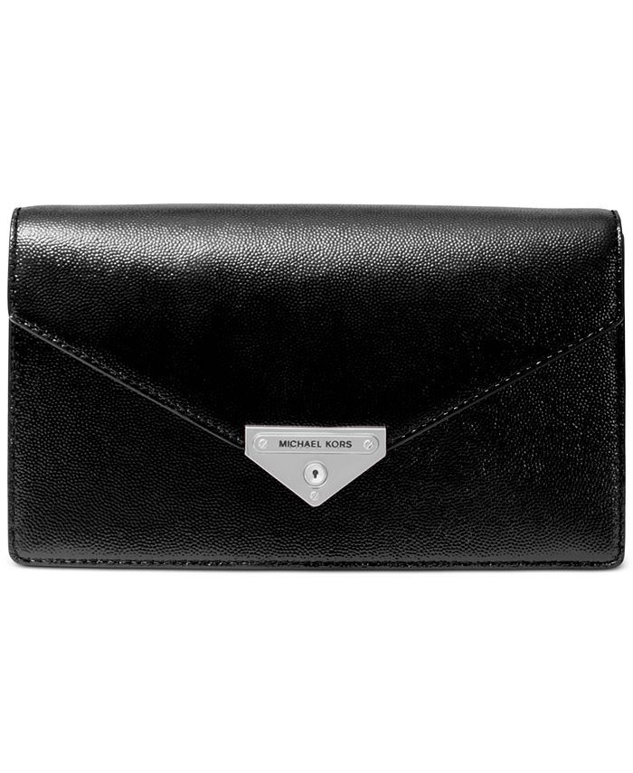 Michael Kors Grace Leather Clutch Macy's