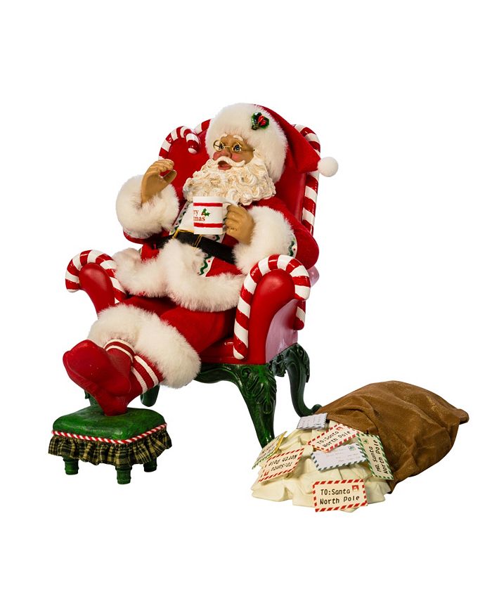 KURT ADLER FA0106 Fabriché Irish Chef Santa