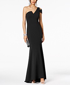 One-Shoulder A-Line Gown