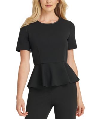 dkny peplum top