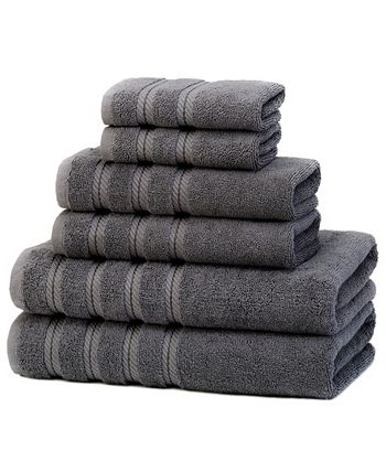 American Soft Linen Hand Towels 100% Turkish Cotton 4 Piece Hand Towel Set for Bathroom - Navy Blue