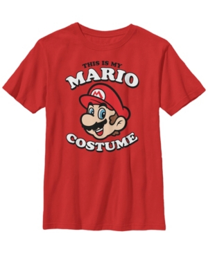 Fifth Sun Nintendo Big Boy's Super Mario My Mario Costume Short Sleeve T-Shirt