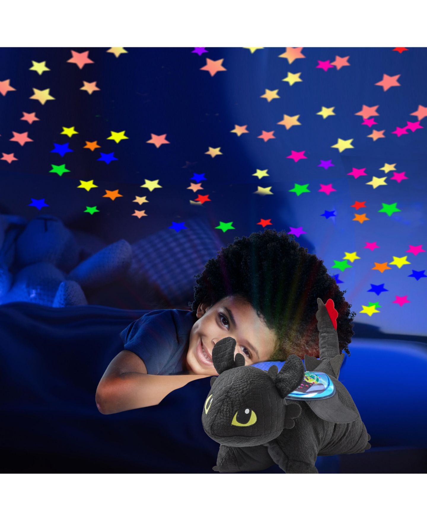 Детская мягкая игрушка Pillow Pets Toothless Sleeptime Lite 11" Night Light Plush — фото 5